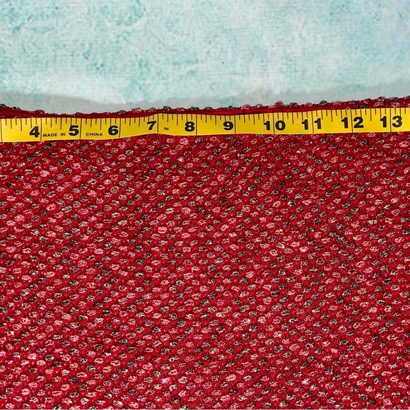 Red Bouclé Jacket - Picture 13 of 16